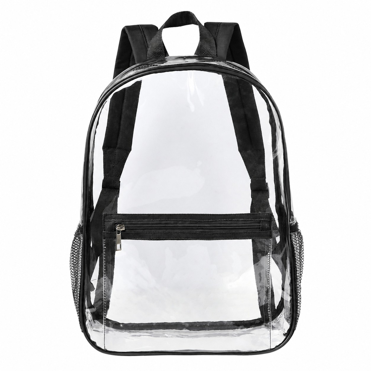 Clear PVC Backpack — Black