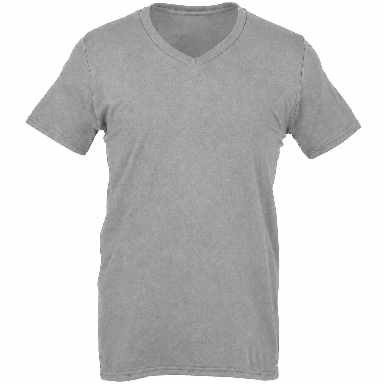 Soft Cotton V Neck T Shirt — Gray