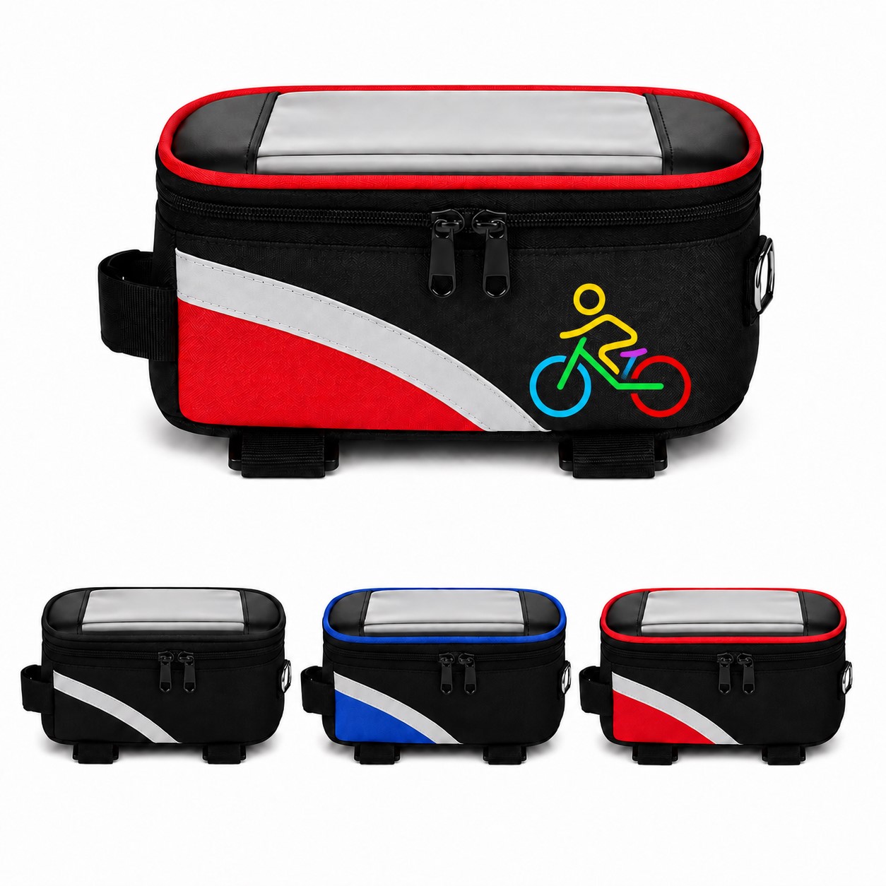 Reflective Polyester Bike Handlebar Bag