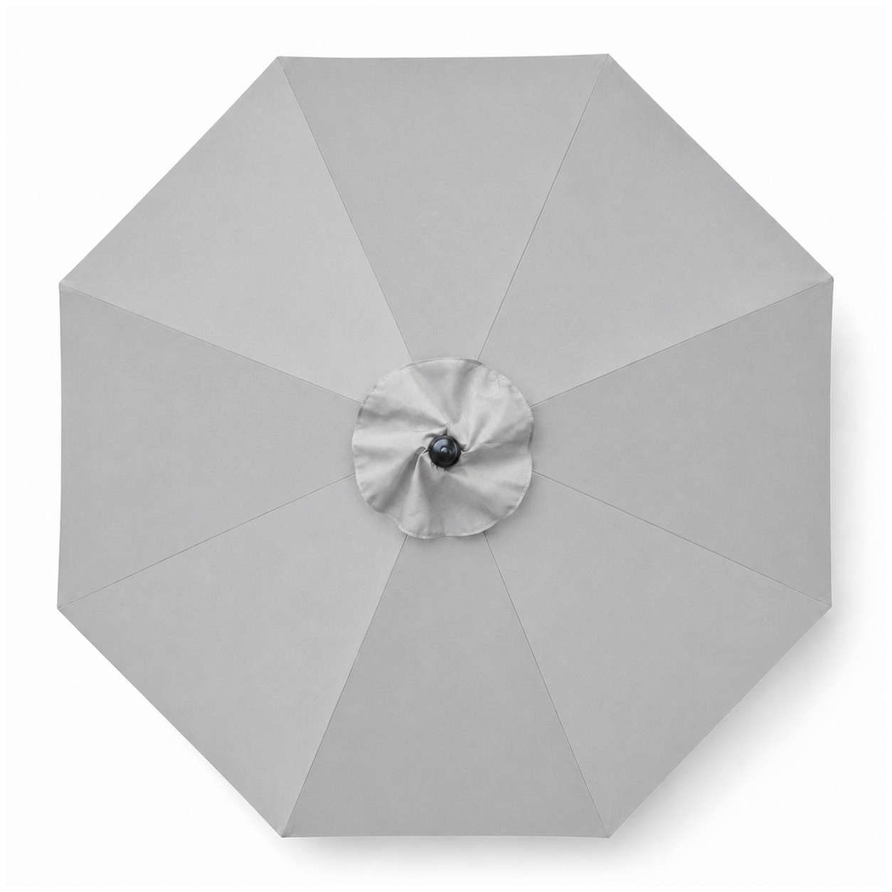 9' Aluminum Market Umbrella Crank Lift — Nickel Silver
