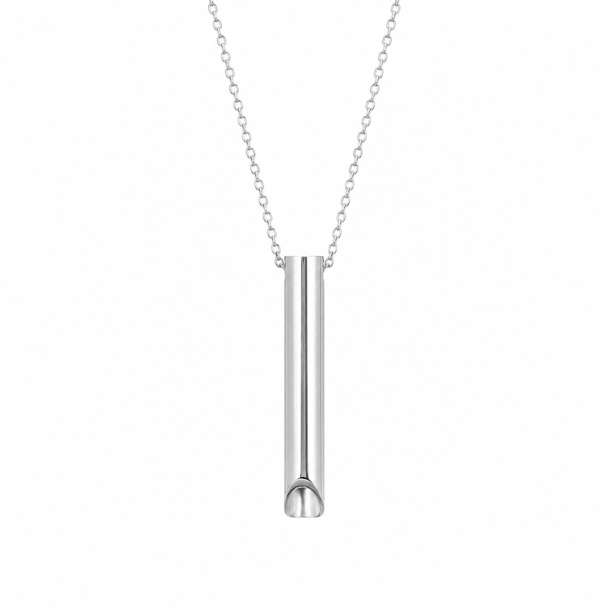 Stainless Steel Breathing Pendant Necklace — view 2