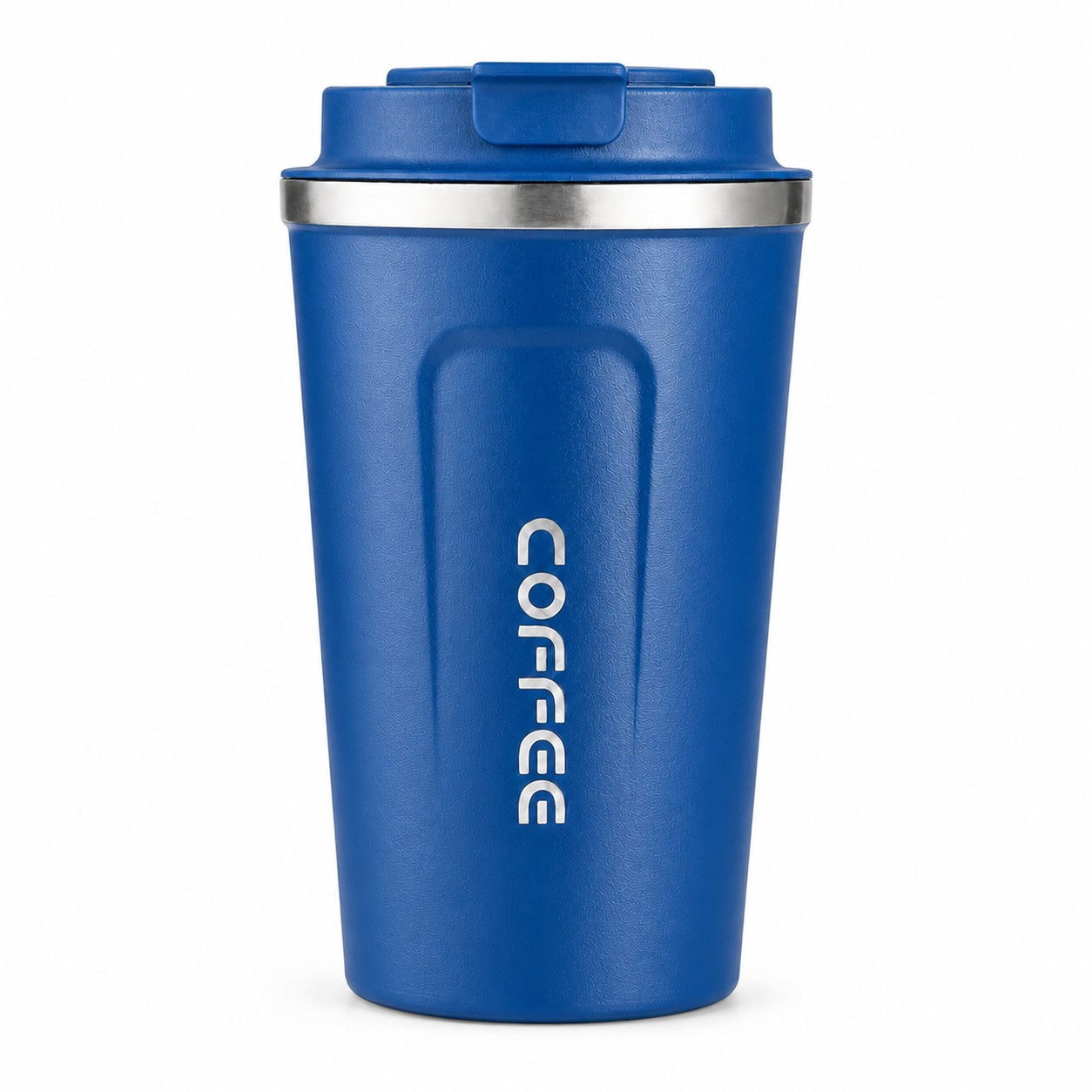 LED Temperature Stainless Coffee Mug — Blue