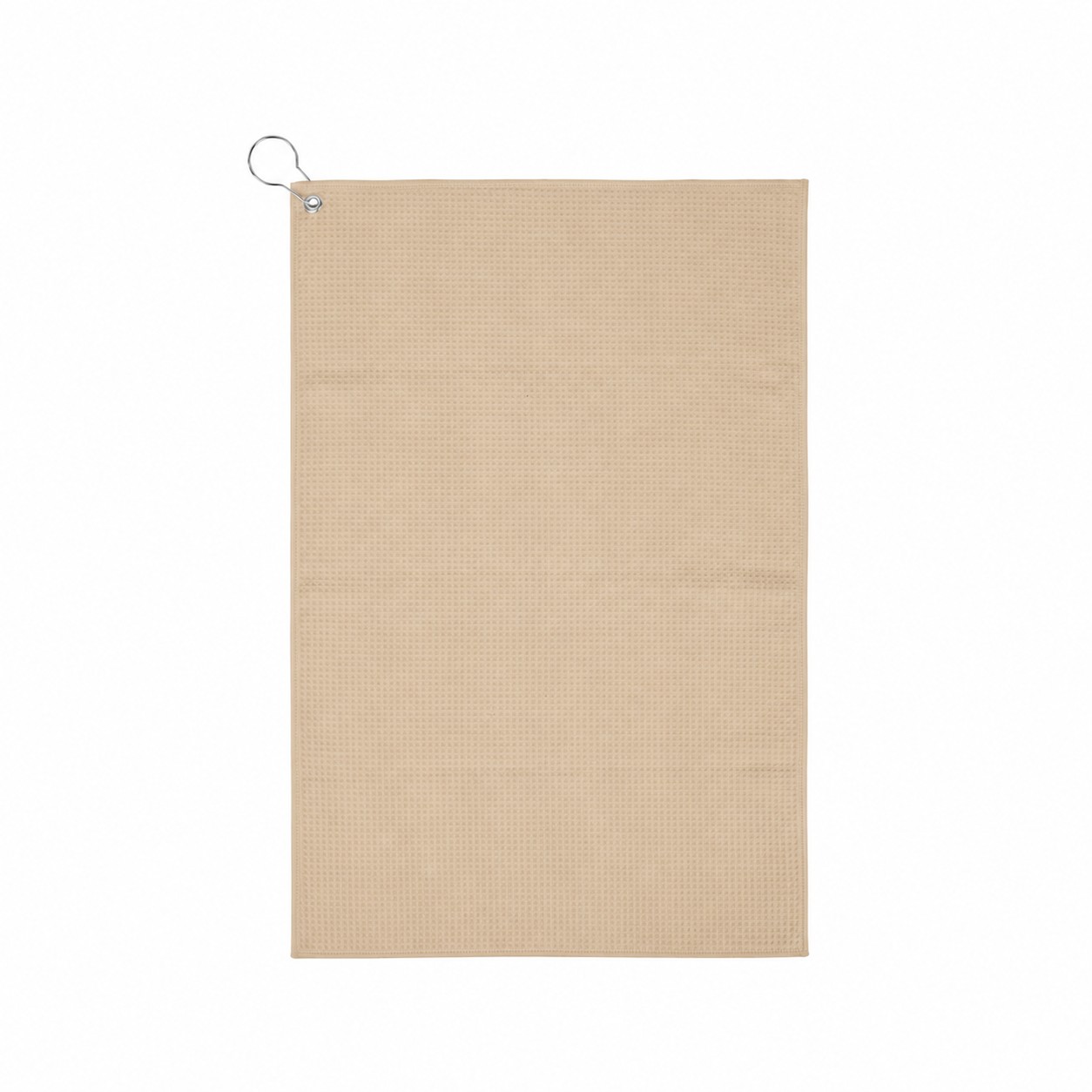 16" Waffle Golf Towel — Beige