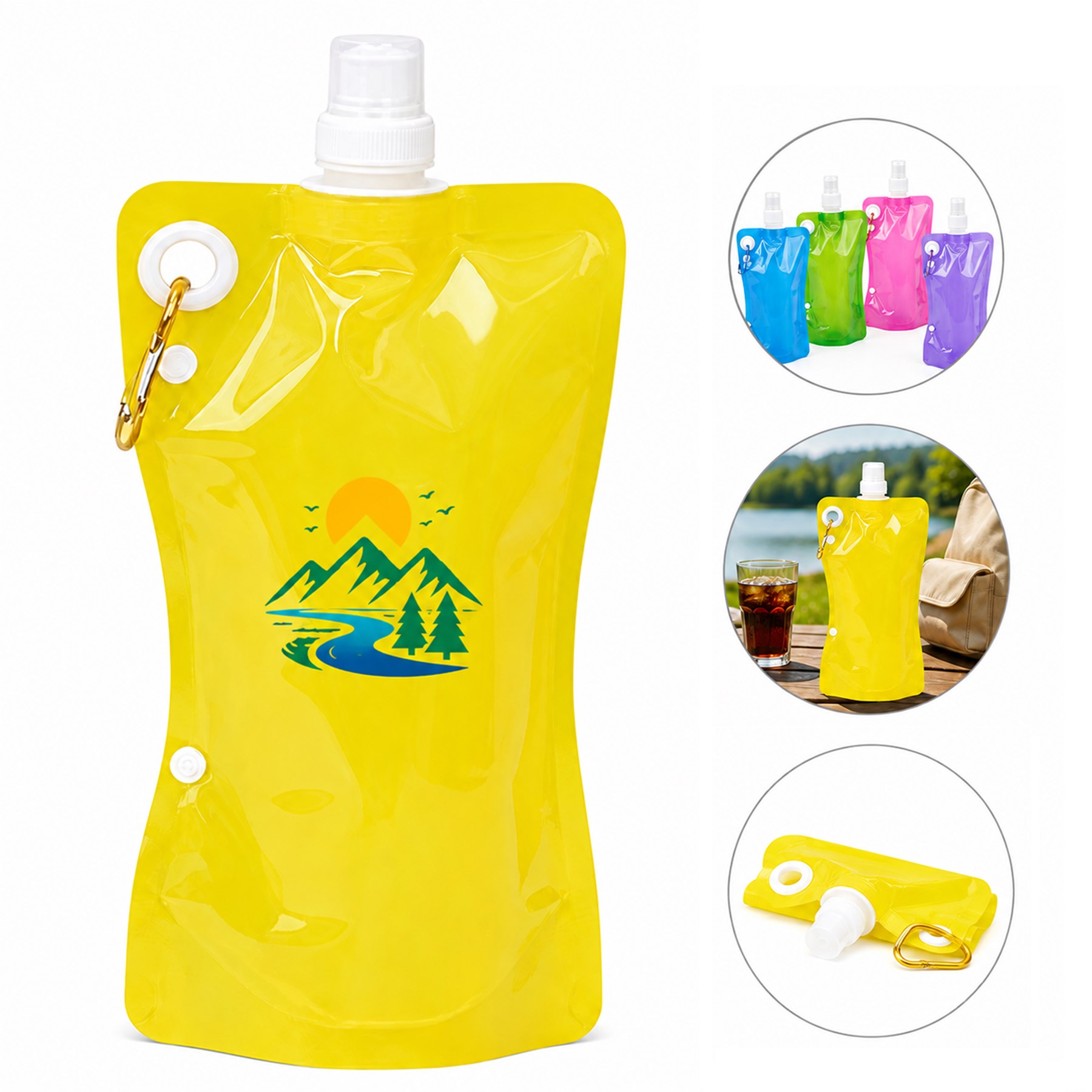 Compact Foldable Polyester Hydration Pouch