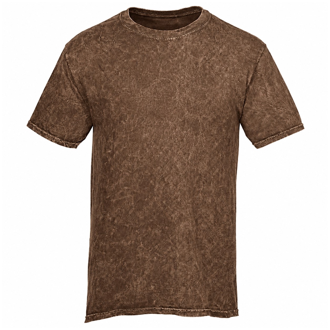 Vintage Wash Cotton Tie Dye Shirt — Brown