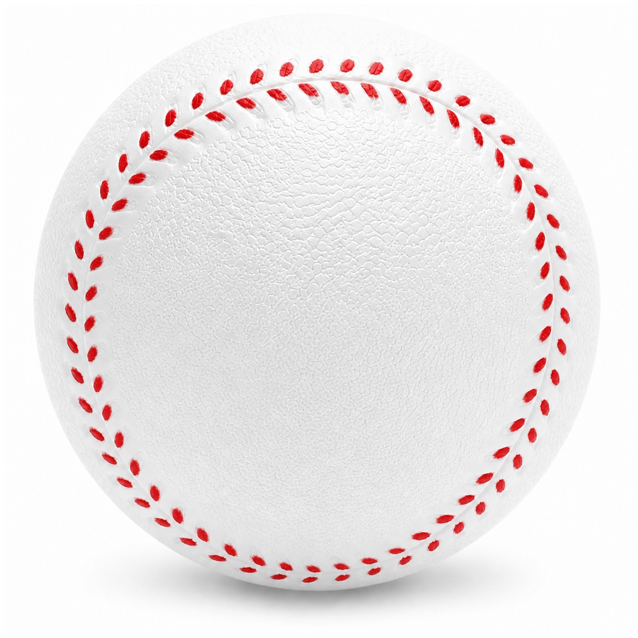 Baseball Style PU Stress Reliever — White