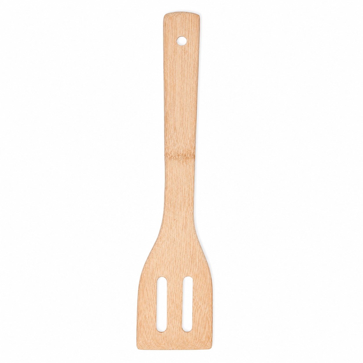 Bamboo Slotted Spatula With Hanging Handle — view 2