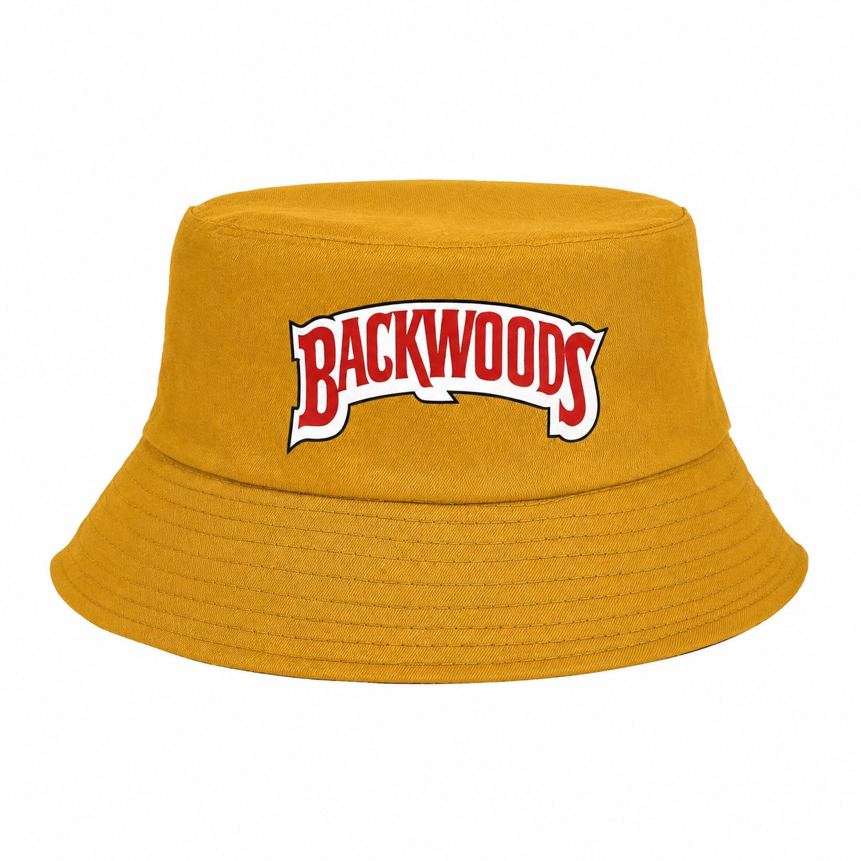 Foldable Polyester Bucket Hat — Gold