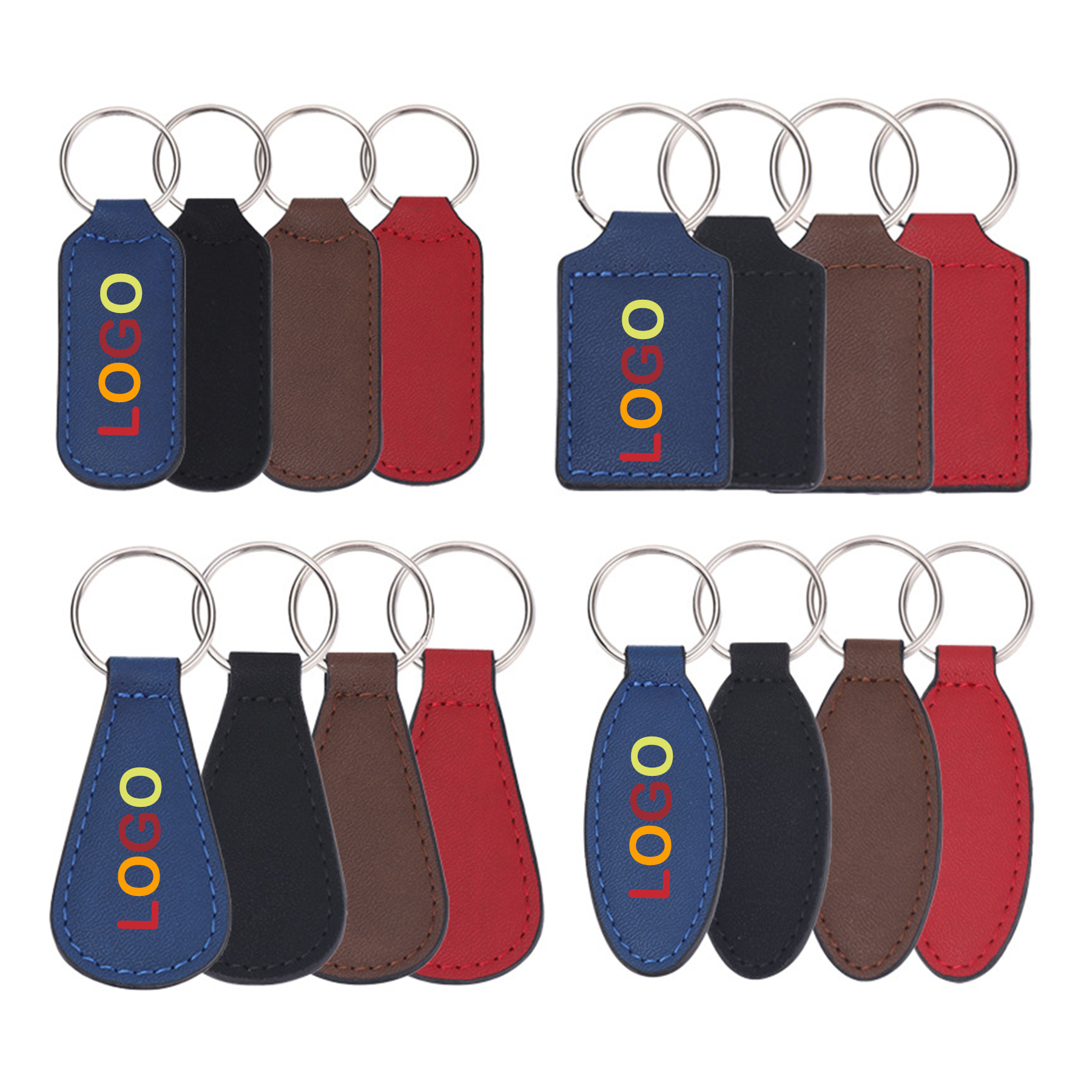 Genuine Leather Loop Keychain