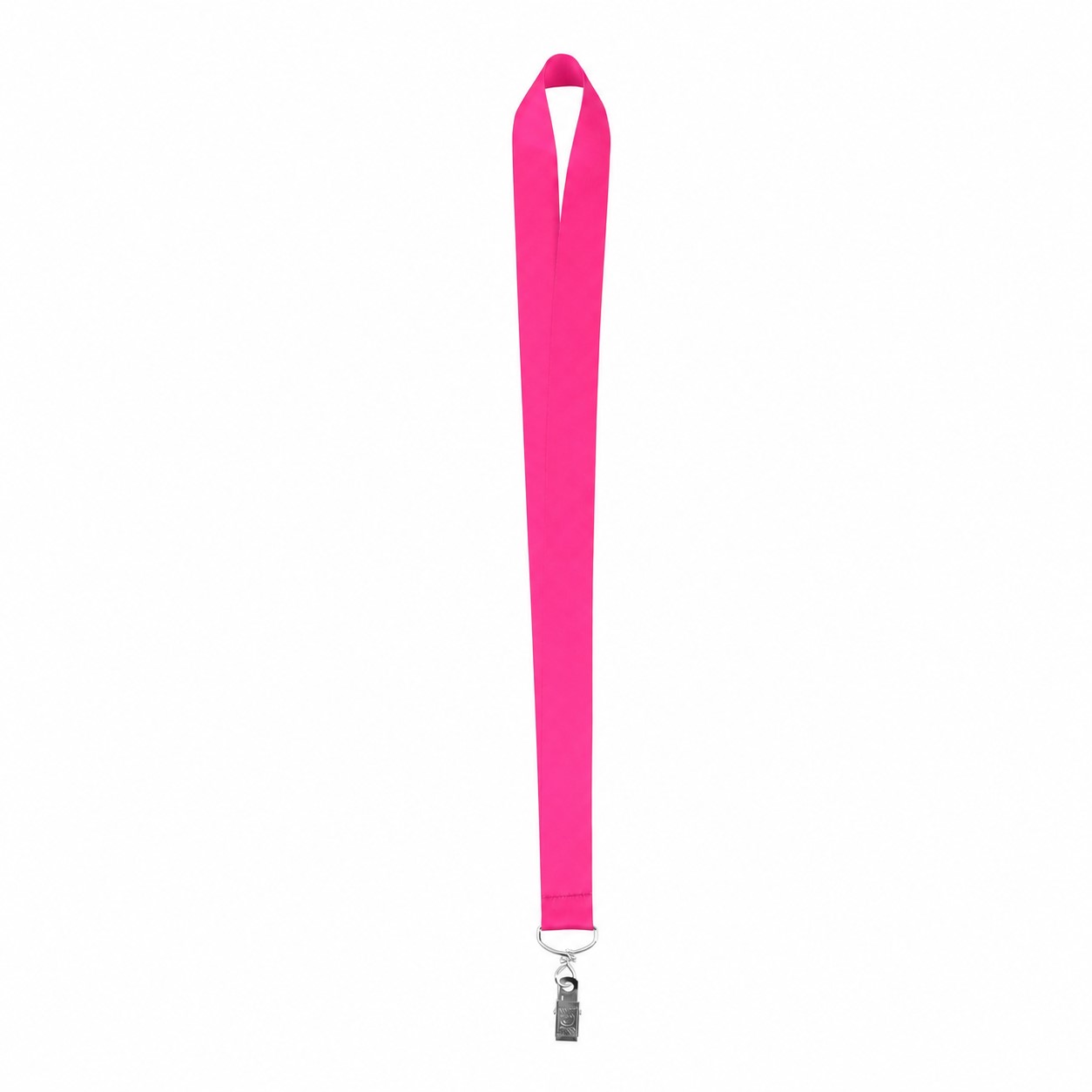 Wide Polyester Neck Lanyard — Hot Pink