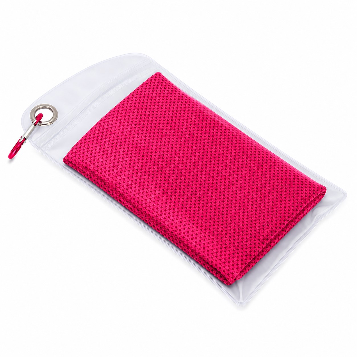 Polyester Cooling Fitness Towel — Rose Red