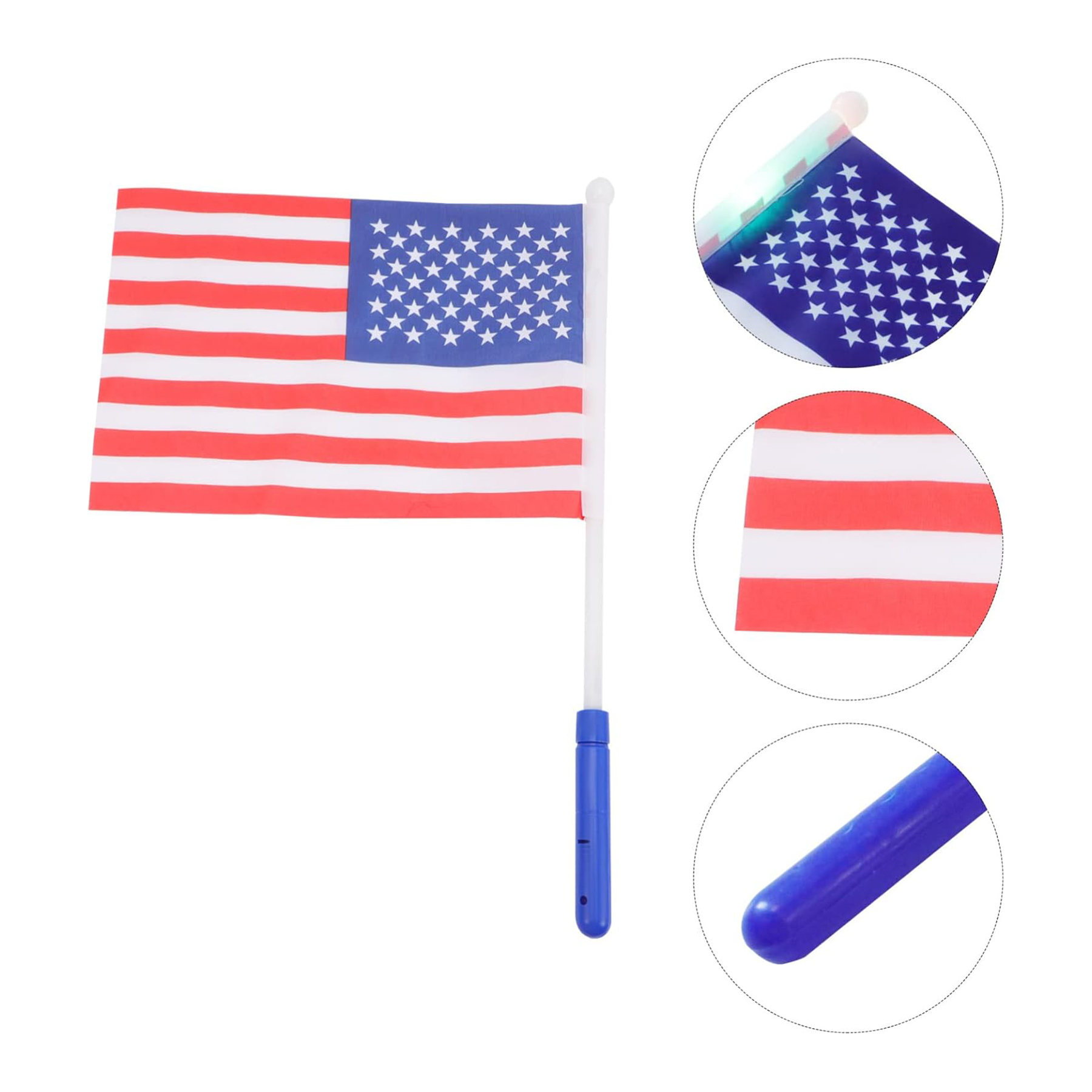 LED Plastic Handheld American Flag — view 2