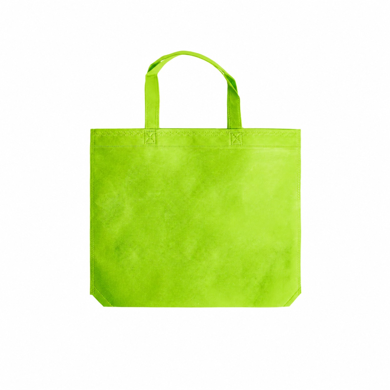 Smooth Surface Tote Bag — Lime Green