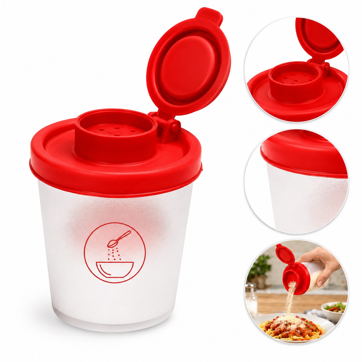 Compact Stainless Steel Seasoning Shaker