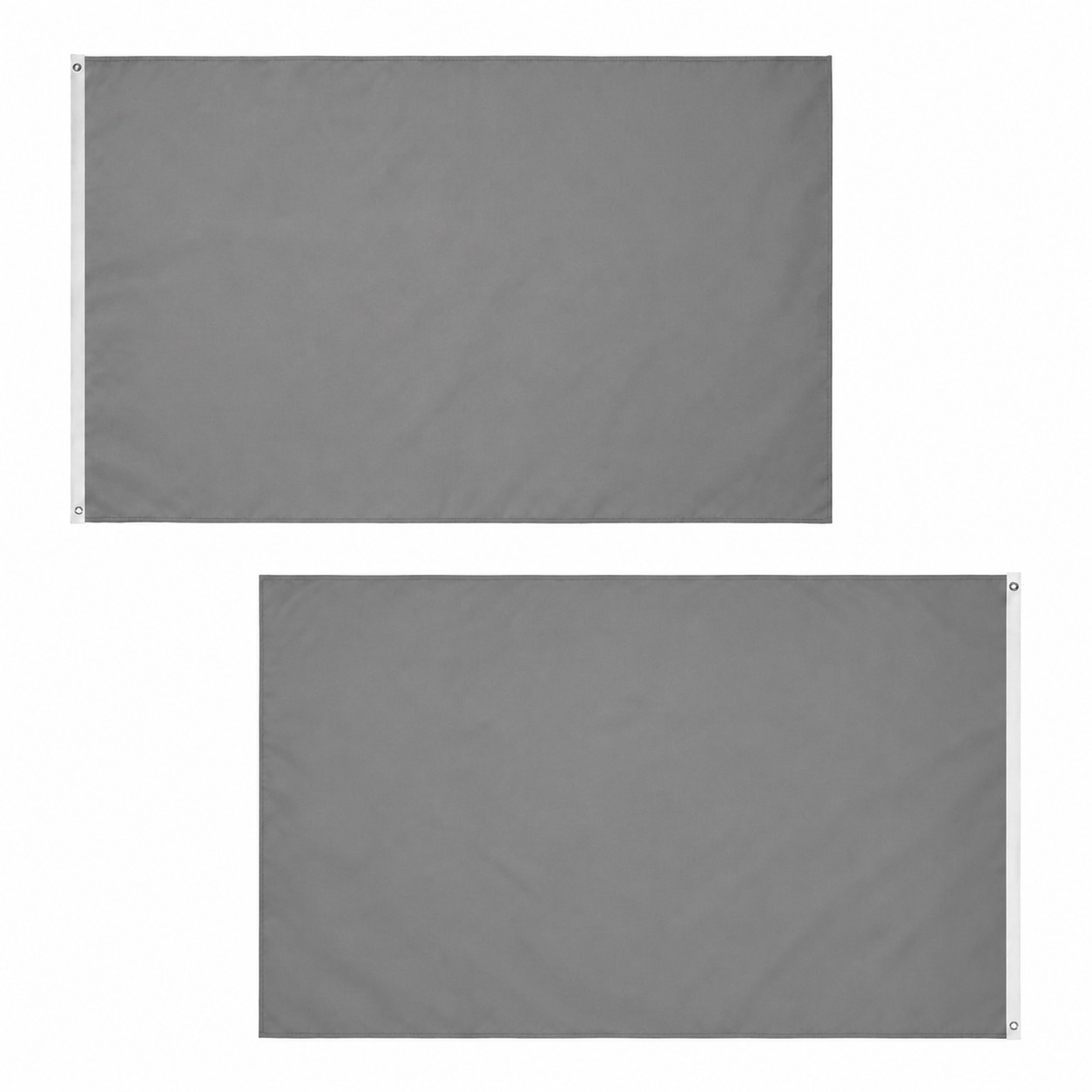 Double Sided Knitted Polyester Flag — Pewter Gray