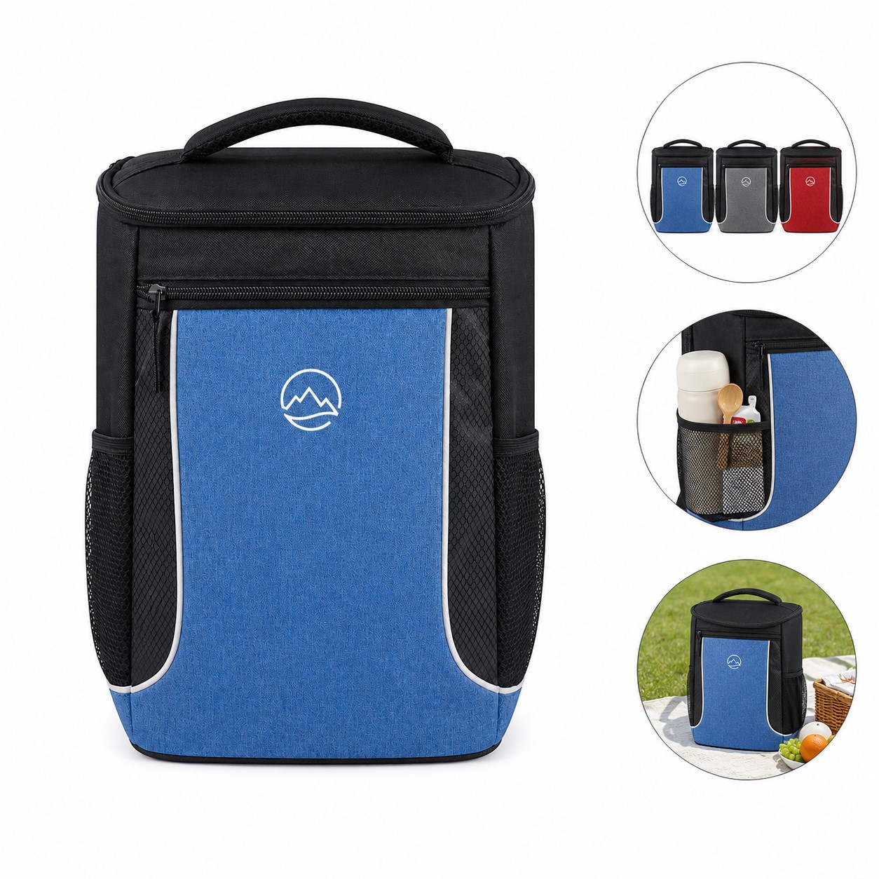 Portable Polyester Cooler Backpack — view 1