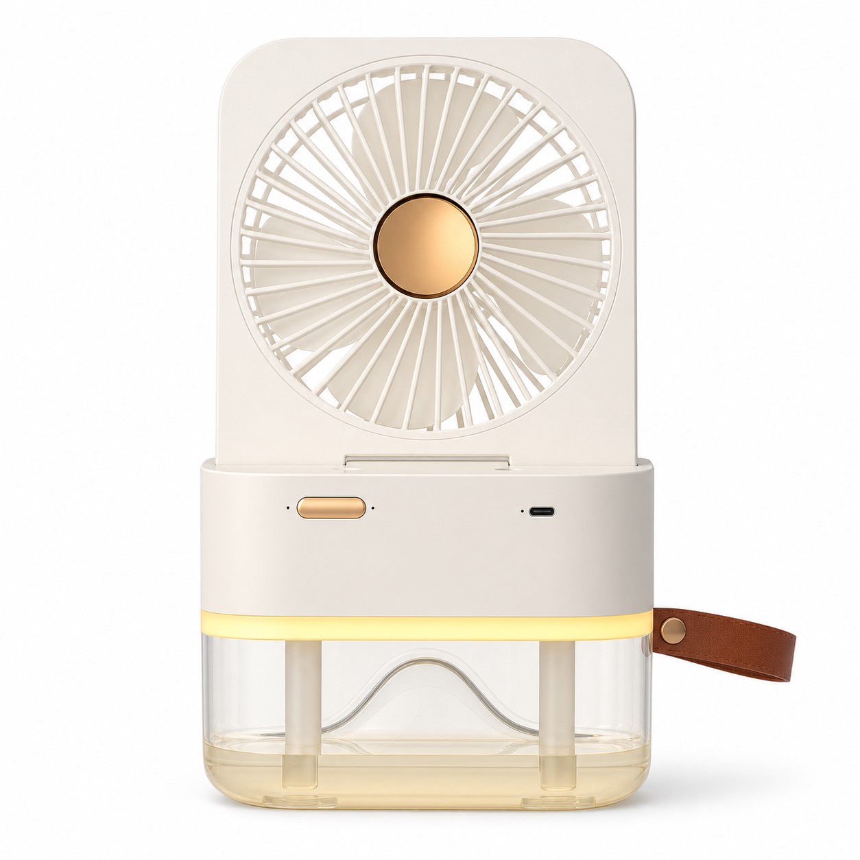Rechargeable Foldable ABS Misting Fan — view 2