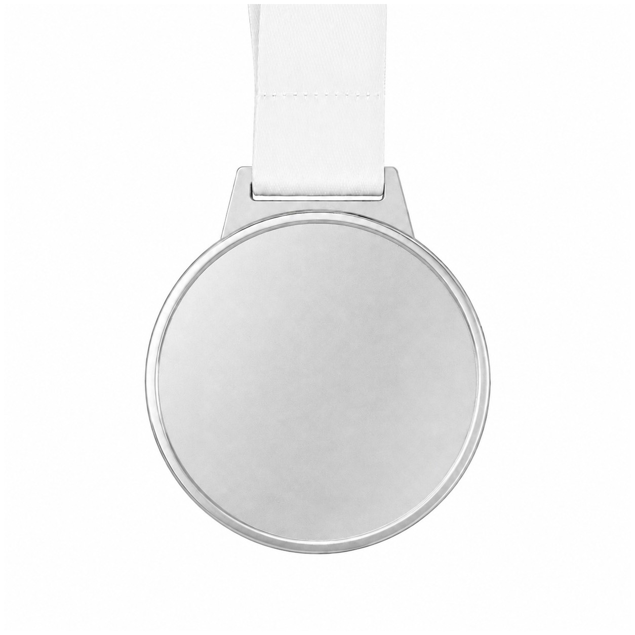 Single Sided Hard Enamel Medal — White