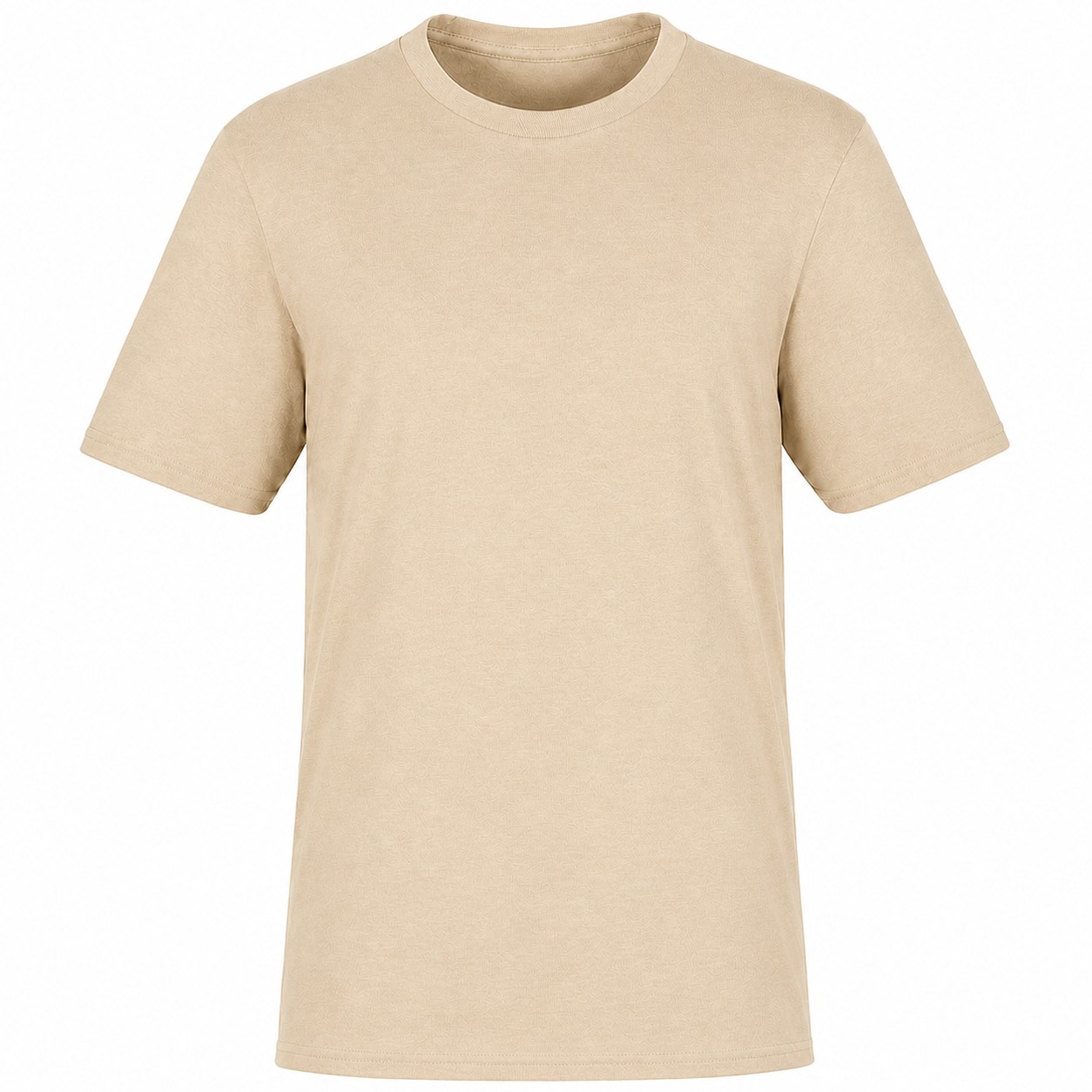 Tri Blend Short Sleeve Tee — Beige