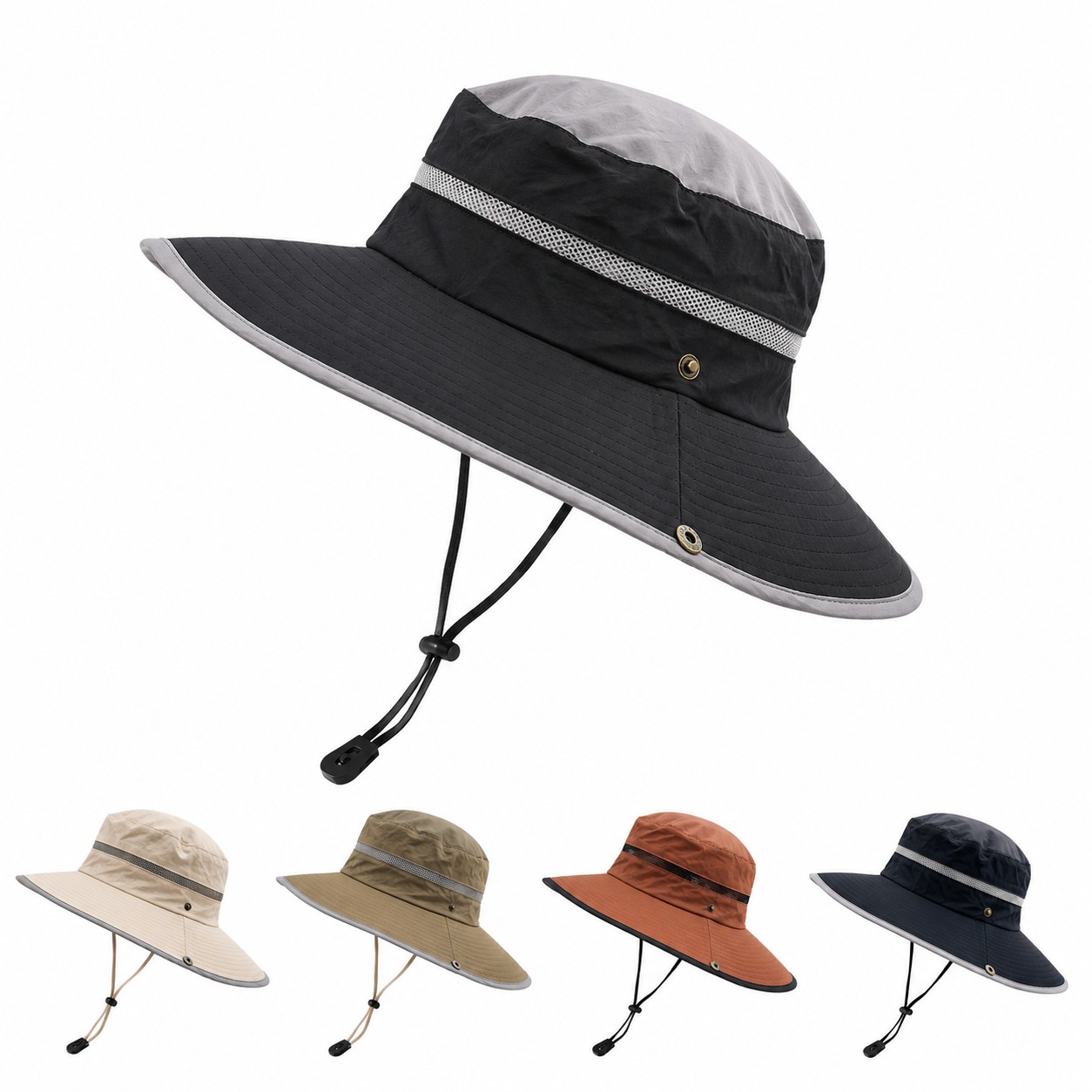 Two Tone Polyester Boonie Sun Hat