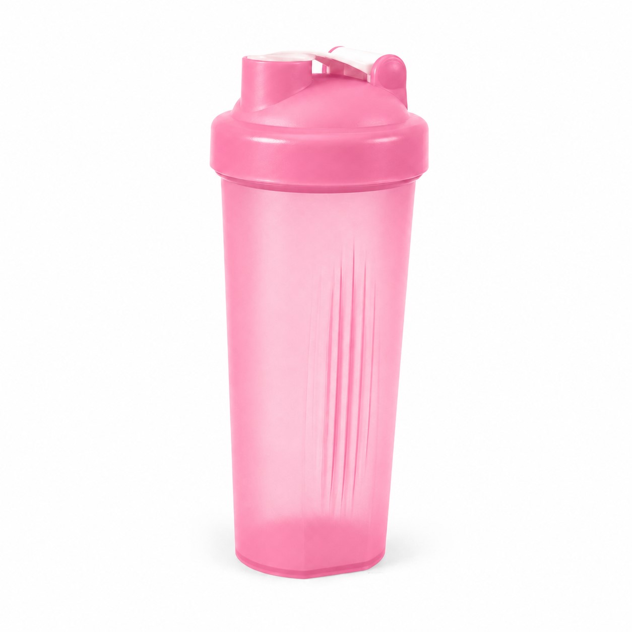 Plastic Workout Shaker Bottle — Pink