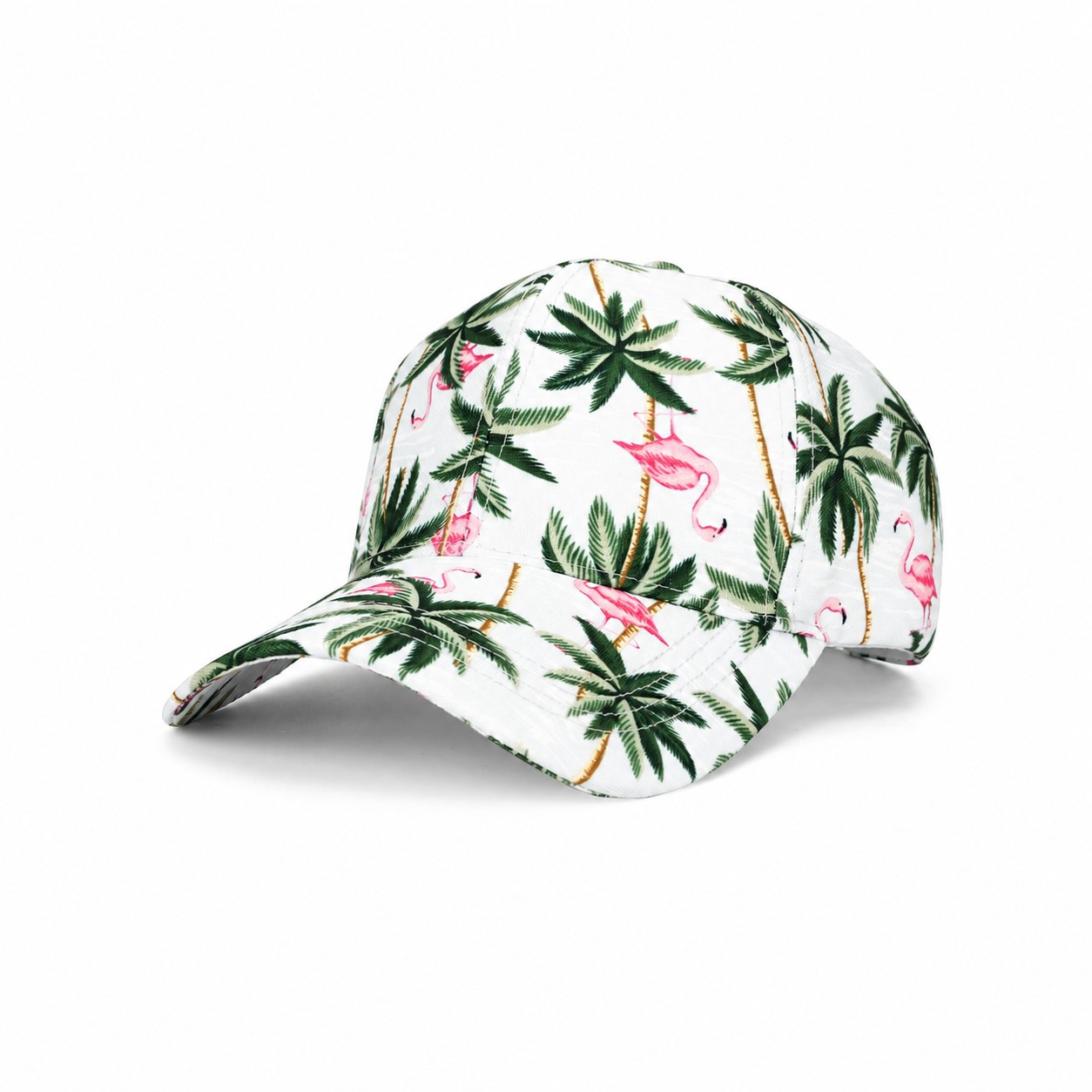 Lightweight Polyester Structured Cap — White