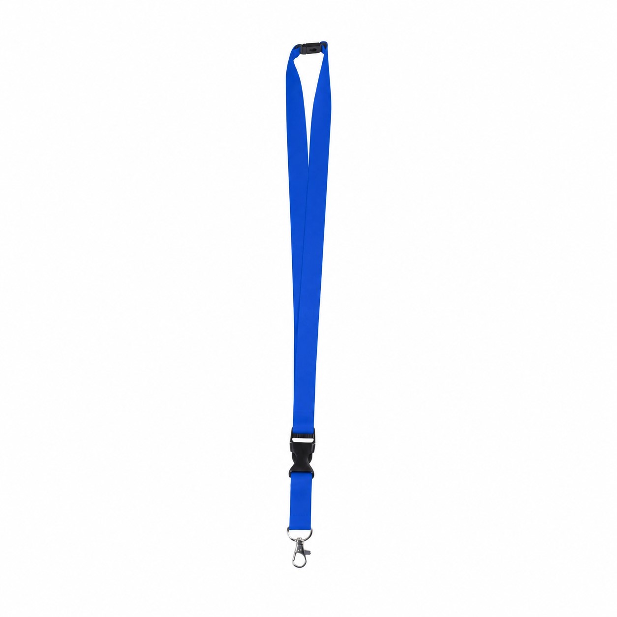 Polyester Breakaway Lanyard With Buckle Release — Blue