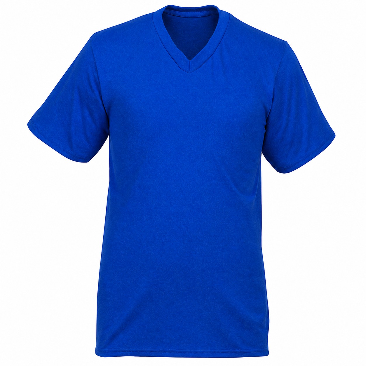 Classic Cotton V Neck Shirt — Blue