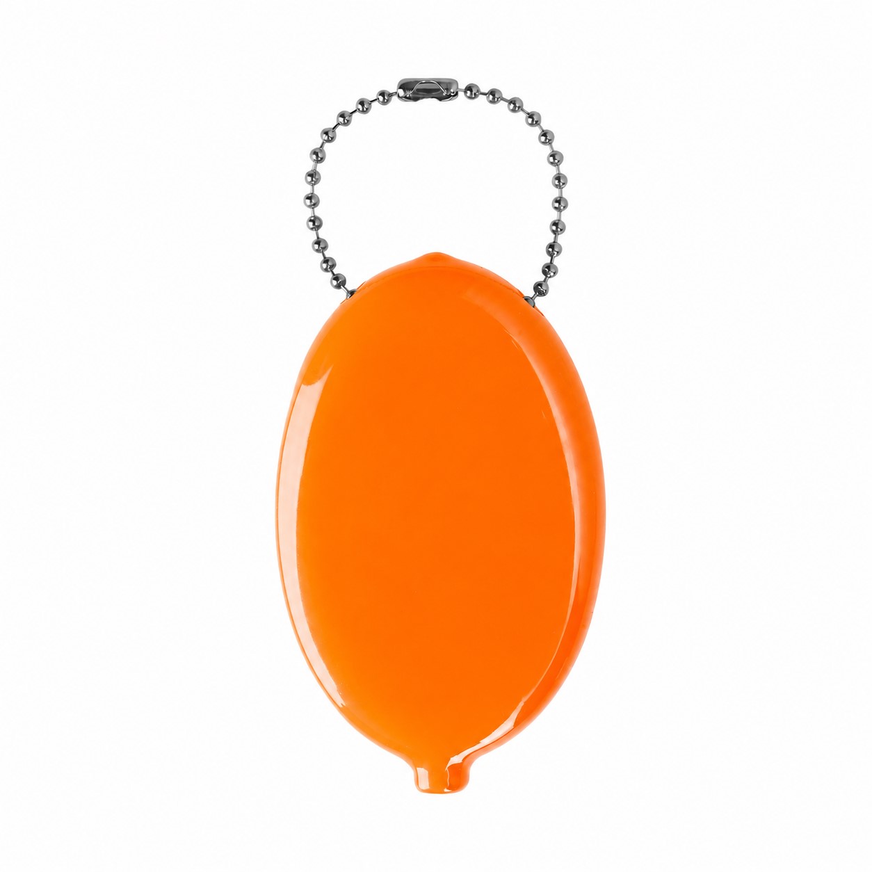PVC Oval Coin Key Pouch — Orange
