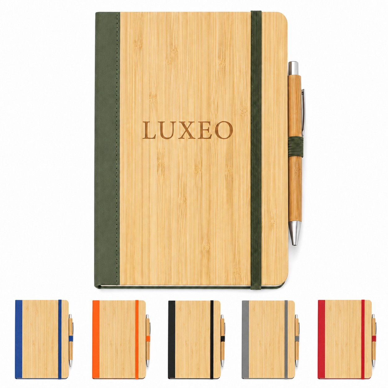 Bamboo Pen And Recycled Notebook Set