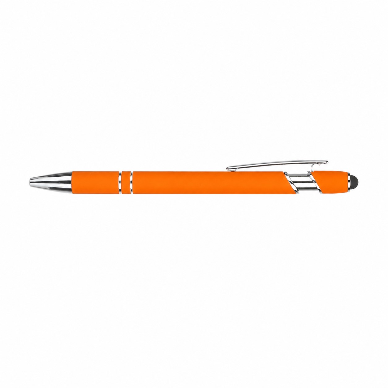 Metal Ballpoint Stylus Pen — Orange