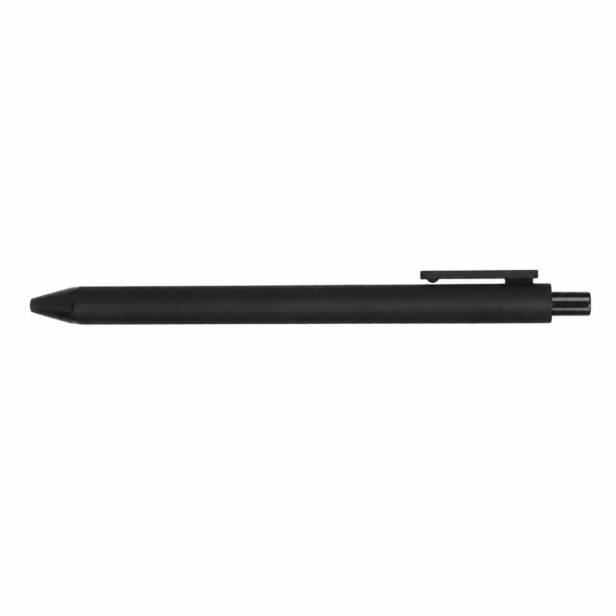 Rubberized ABS Click Gel Pen — Black