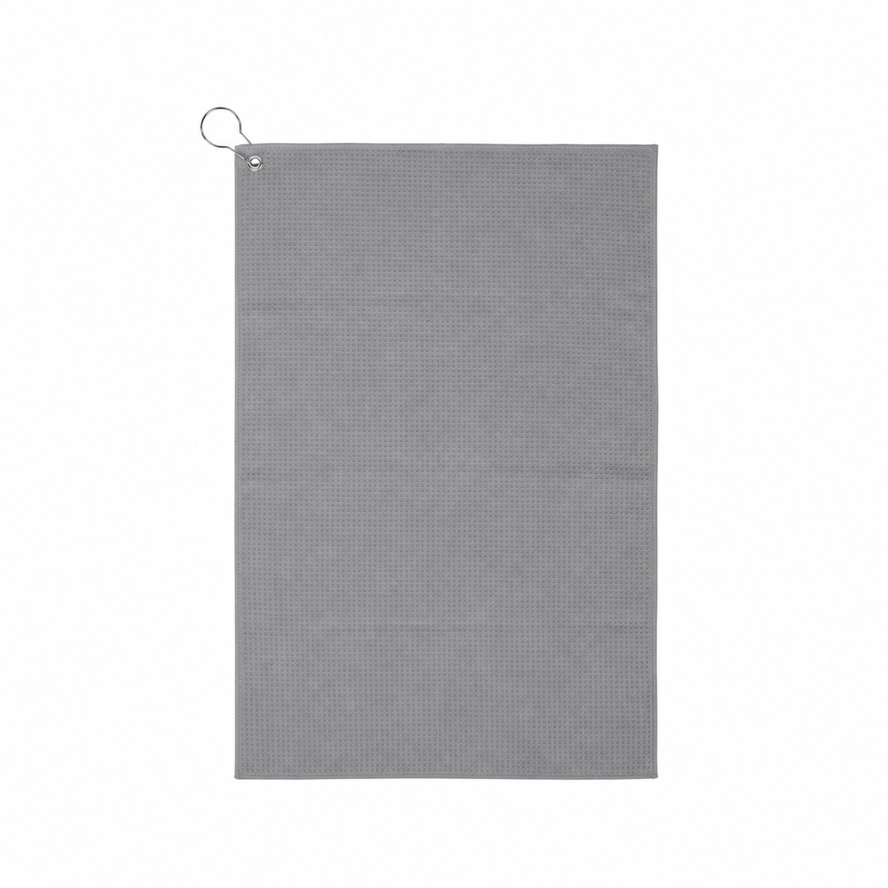 16" Waffle Golf Towel — Gray
