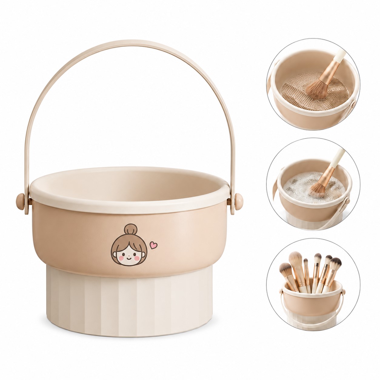 Silicone Makeup Brush Cleaning Tray