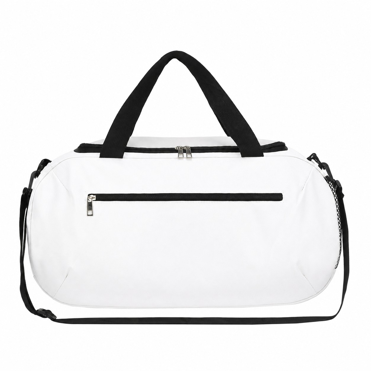 600D Polyester Roomy Duffel Bag — White
