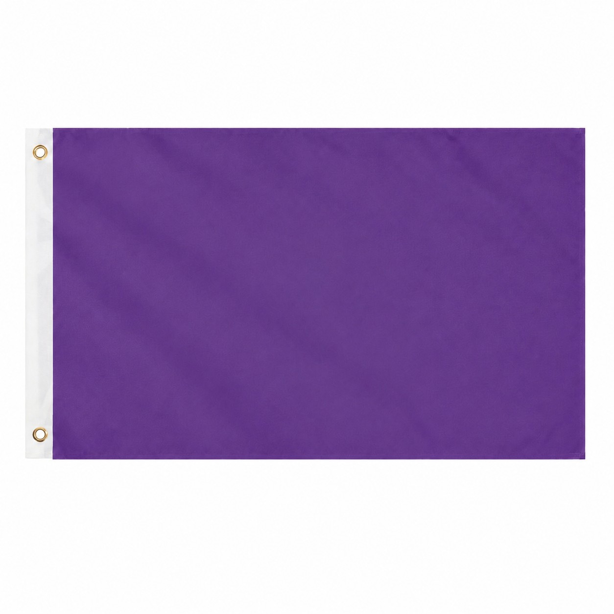 3' Double Sided Polyester Flag — Purple