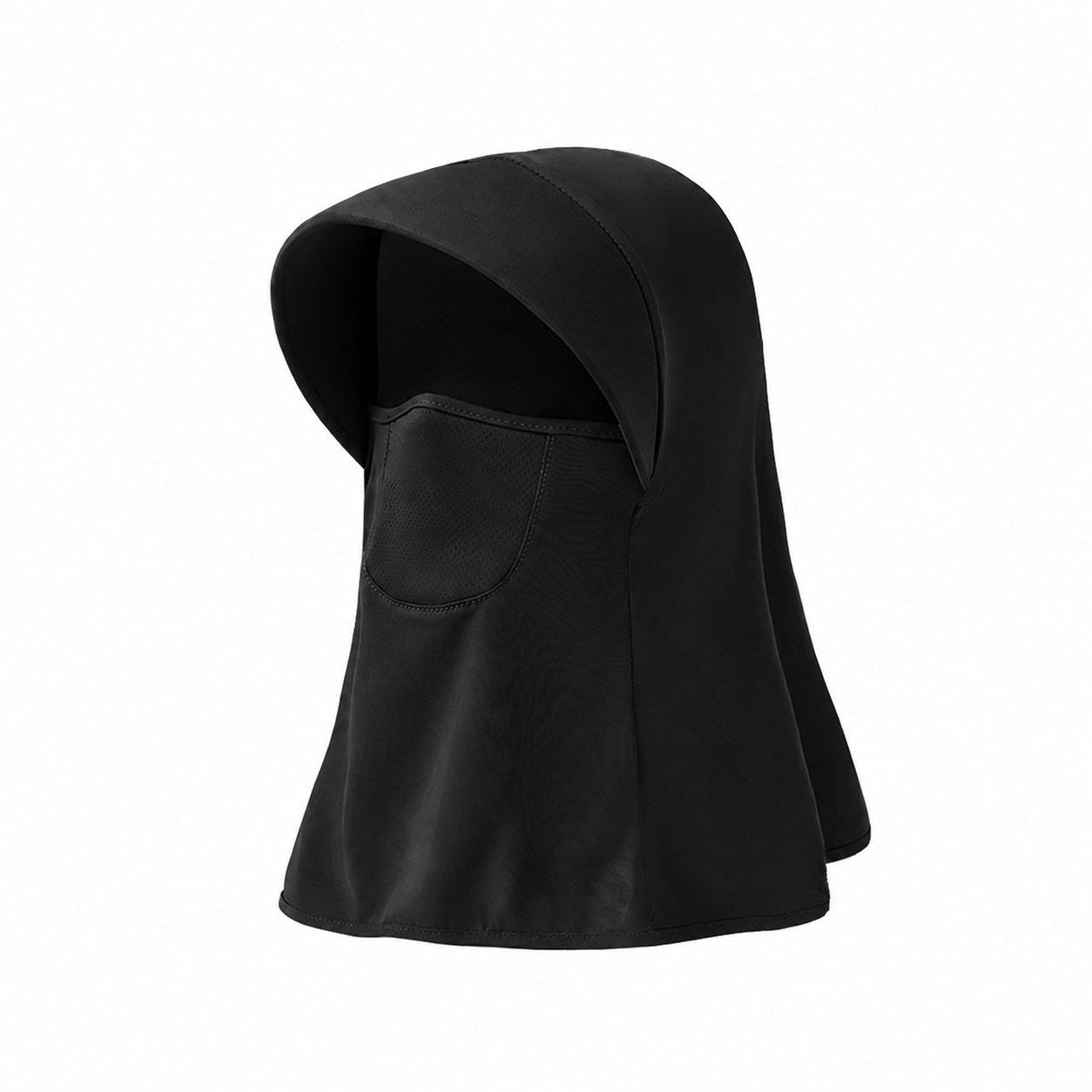 Ice Silk Full Coverage Visor Hat — Black