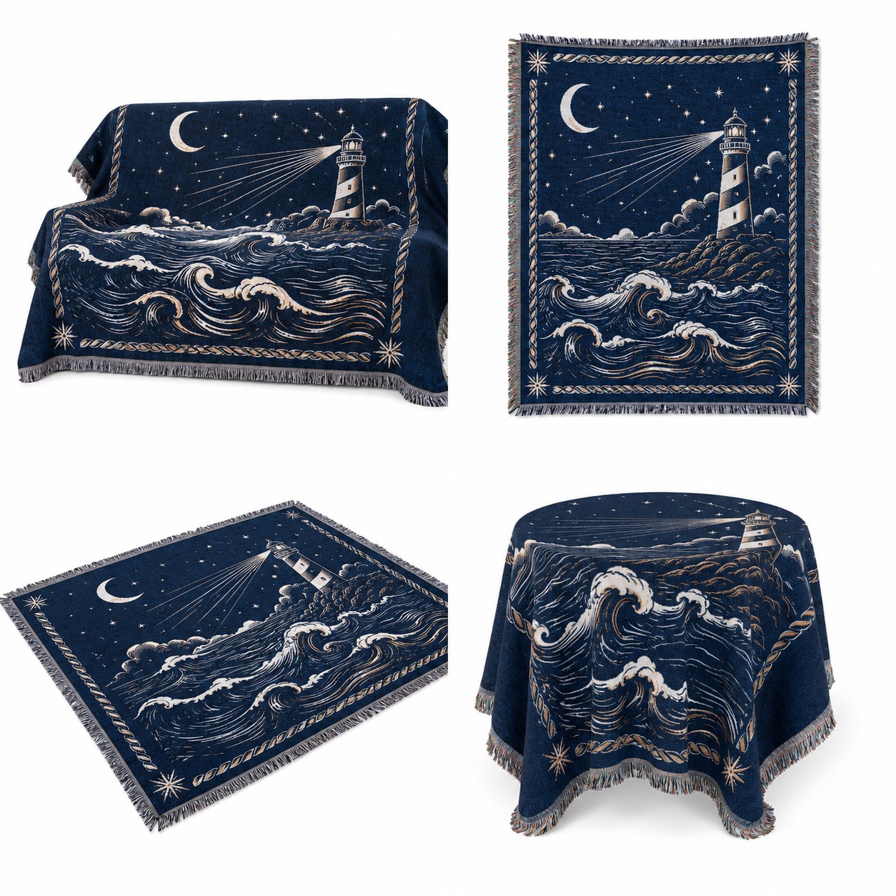 Jacquard Woven Throw Blanket