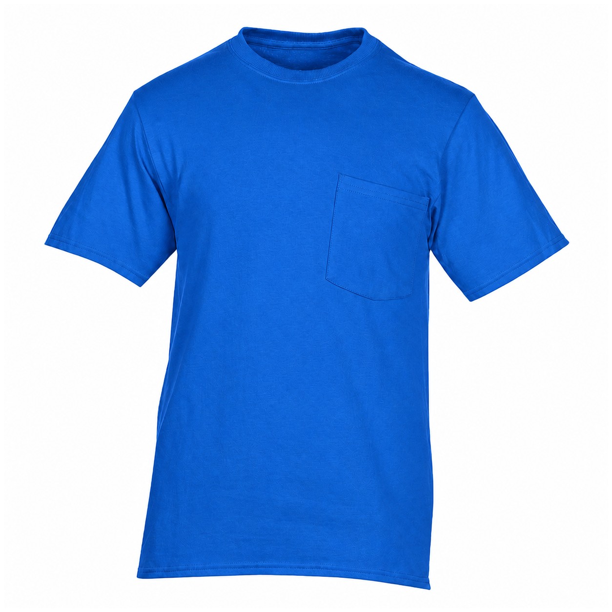 Essential Cotton Pocket Shirt — Blue