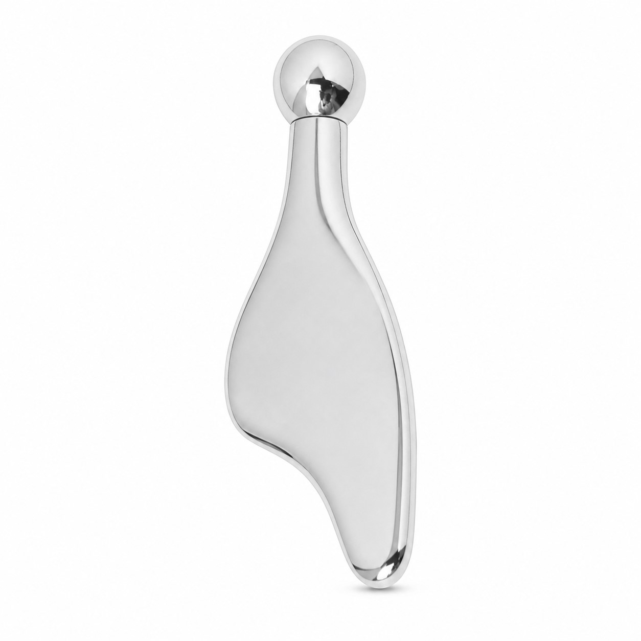 Metal Facial Massage Scraper With Dolphin Profile — view 2