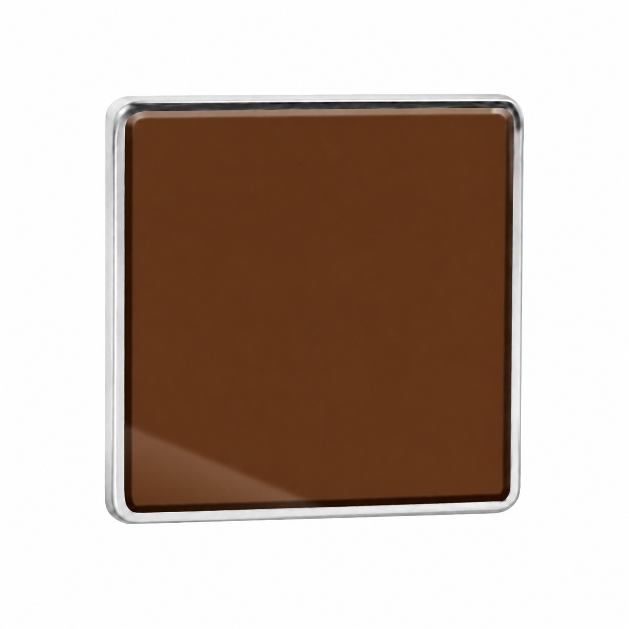 Epoxy Dome Zinc Alloy Pin — Brown