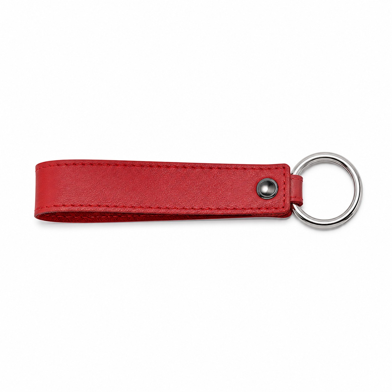 Genuine Leather Foldover Keychain — view 2