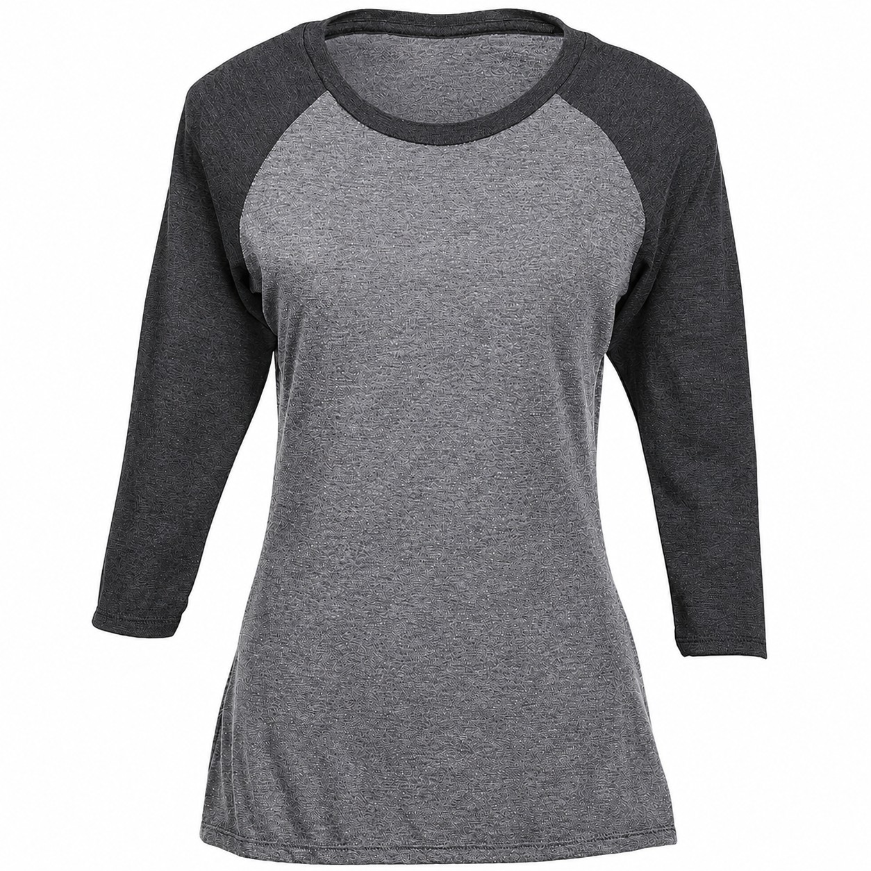 Ladies Tri Blend Raglan Baseball Tee — view 2