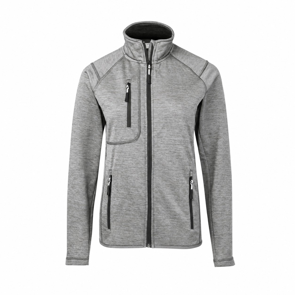 Women's Brushed Fleece Zip Jacket — Heather Gray