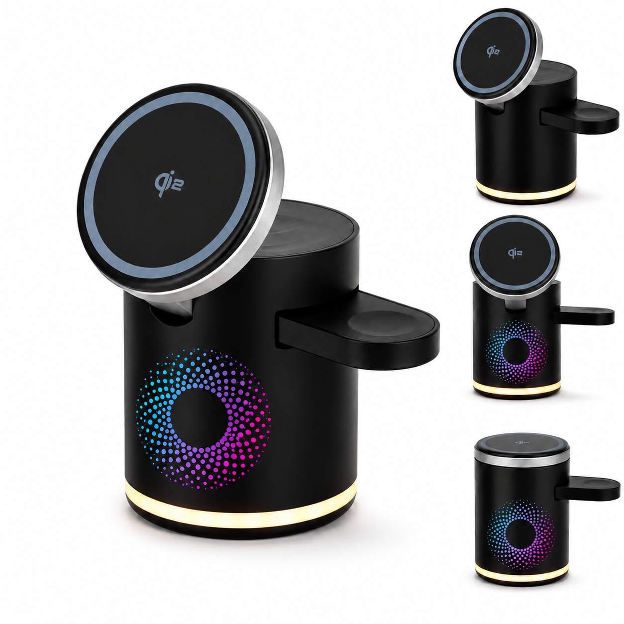 Cylinder Charging Stand With LED Light