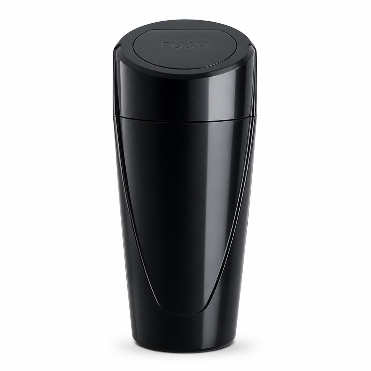 Slim ABS Push Lid Car Trash Can — view 2