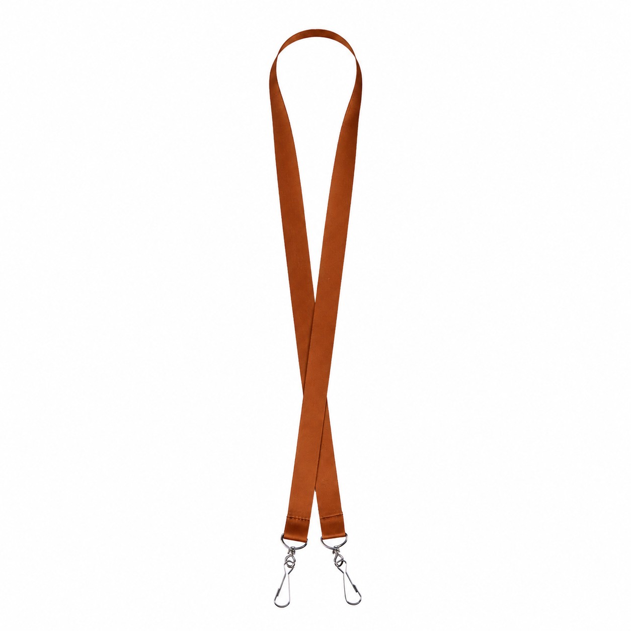 Open End Polyester Lanyard — Copper Brown