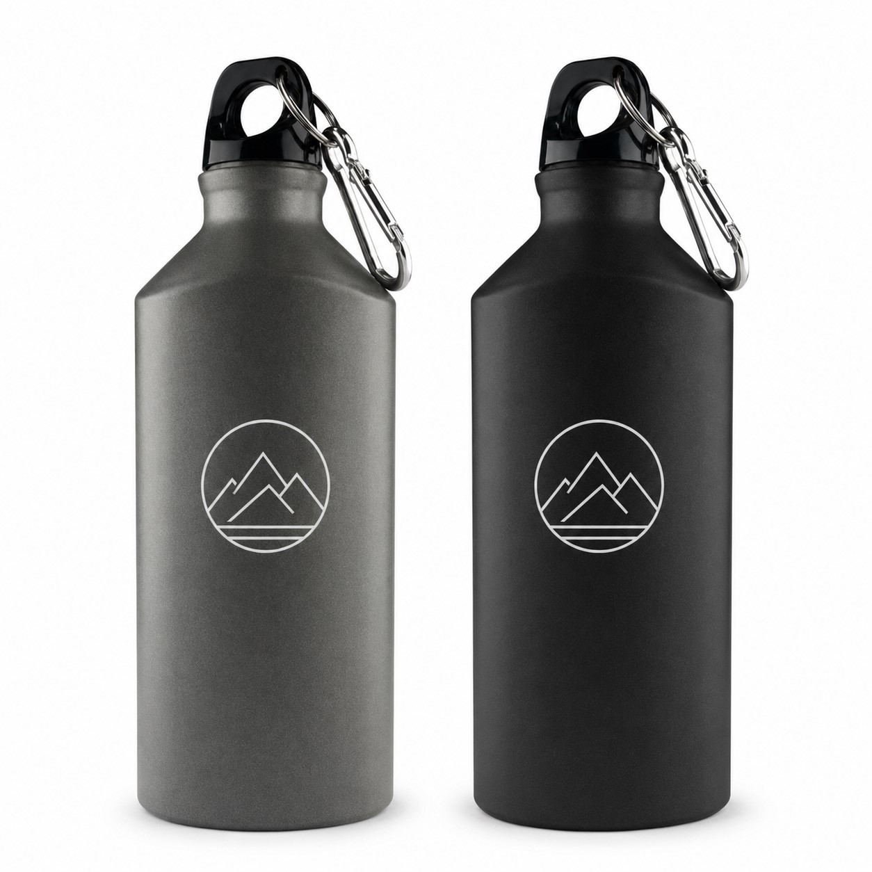 20 Oz Aluminum Carabiner Water Bottle