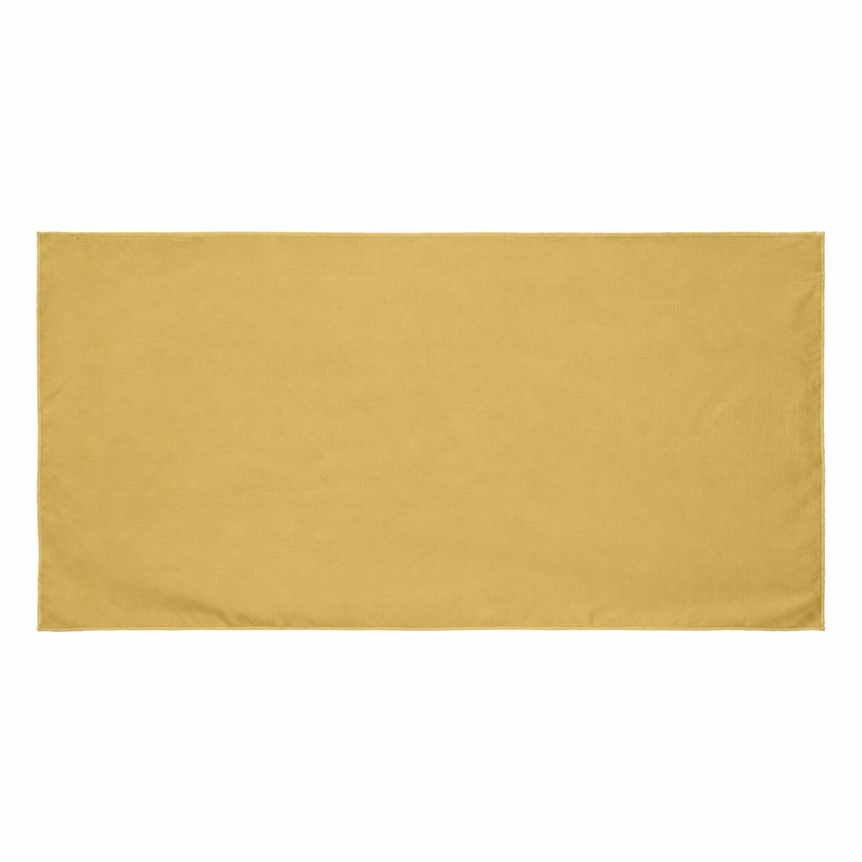 Waffle Weave Beach Towel — Brass Gold