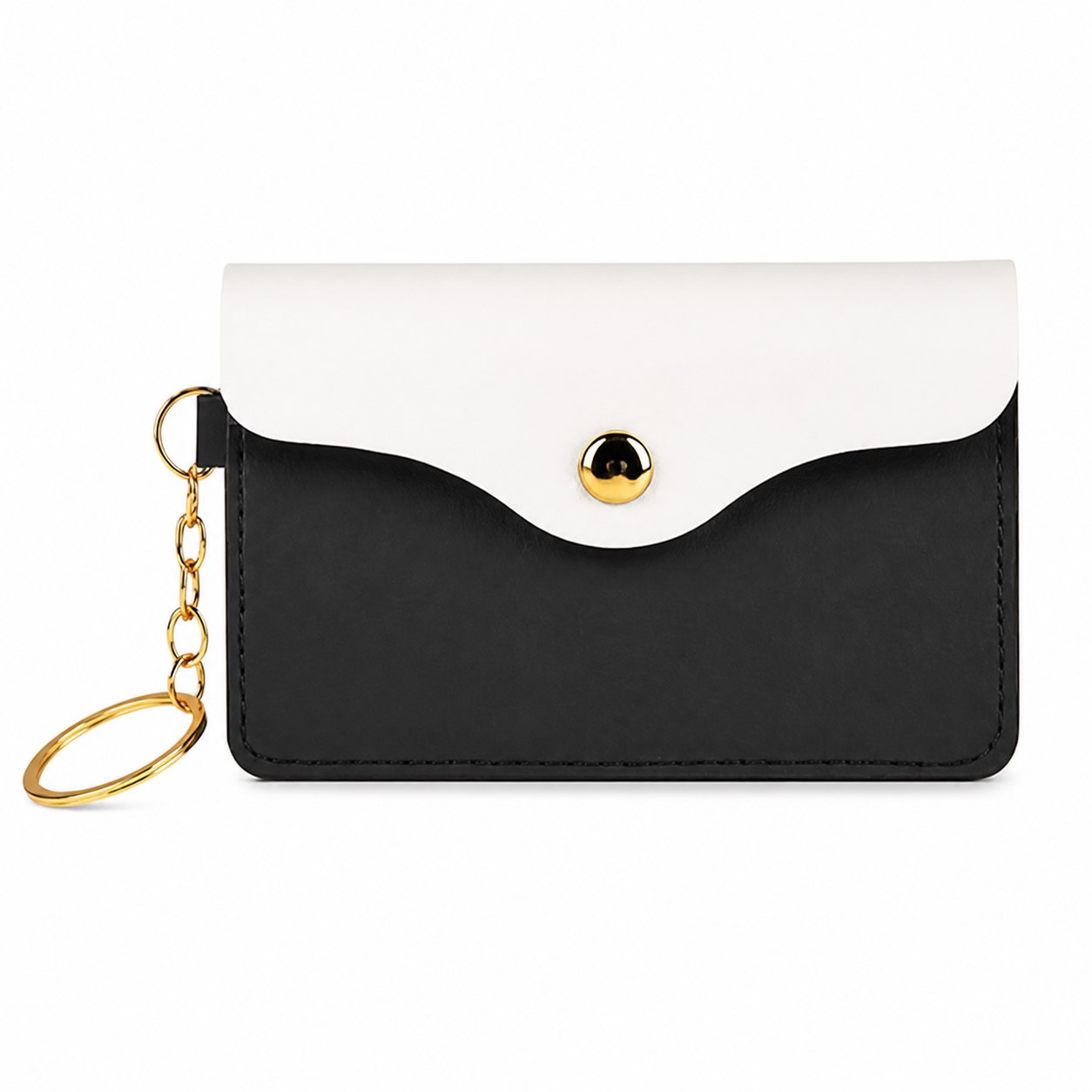 Snap Flap PU Coin Pouch Keychain — view 2